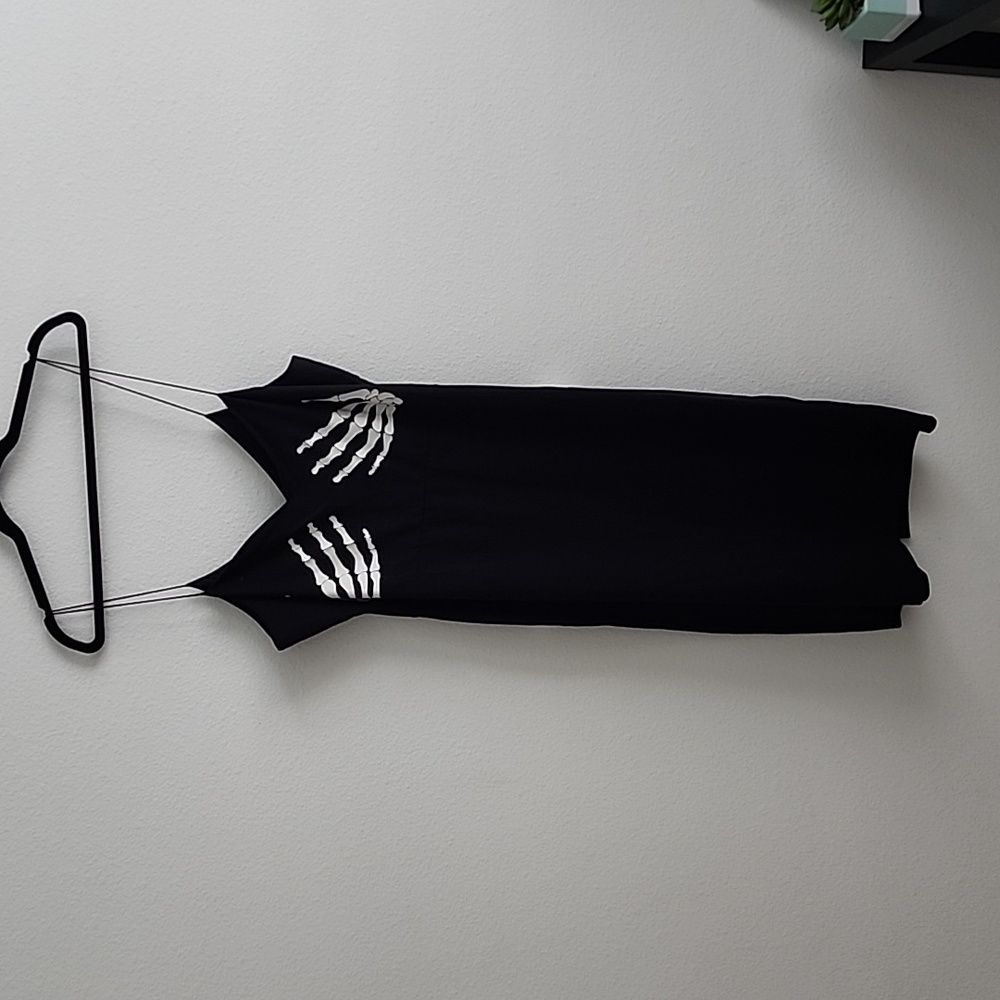 Skeleton bodycon midi dress